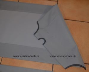 Náhradní sedák  + opěrka 174 cm x 49 cm