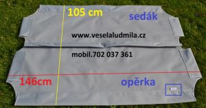 Sedák 146 cm x 105 cm