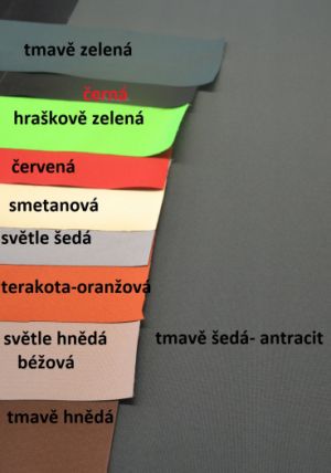 Látka na sedák tmavě šedá - antracit